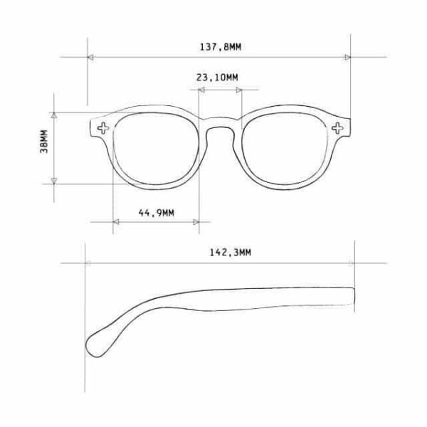 Okkia Sonnen-Lesebrille Aurelio OK08BSL 1.00 – Bild 2