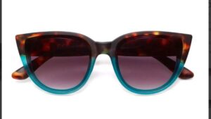 Okkia Sonnenbrille Silvia OK020-HB elegante schwarze Damenbrille mit UV-Schutz