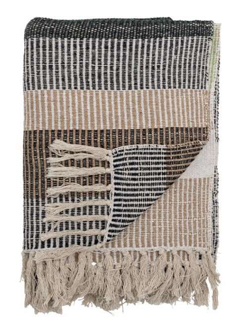 Isnel Decke Braun 160x130 cm weiche kuschelige Wohndecke aus hochwertigem Material