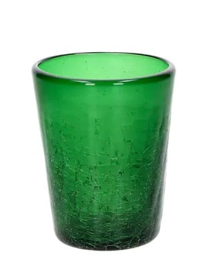 Trinkglas HIELO grün aus hochwertigem Glas mit modernem Design ideal für kalte Getränke