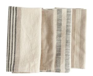 Gestreifte Geschirrtücher 3er Set aus weicher Baumwolle optimal für die Küche