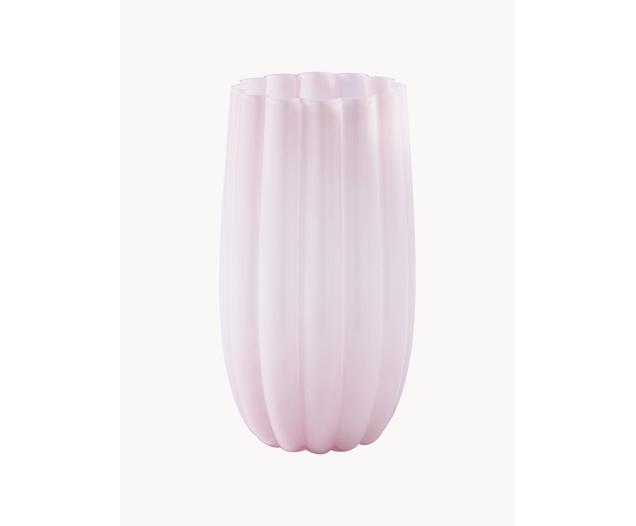 Mundgeblasene Glas-Vase mit einer Höhe von 38 cm, elegante Deko für jeden Raum