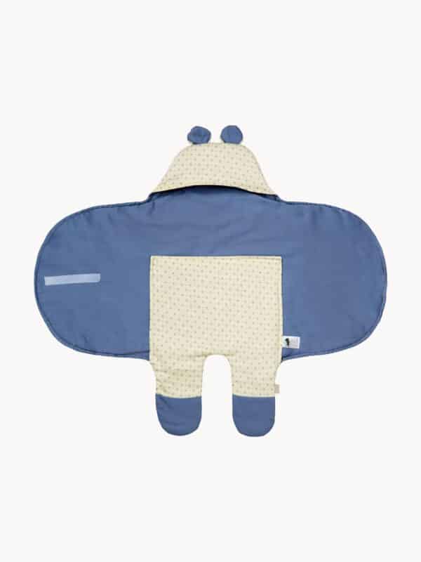 Wickeltuch Capri aus 100% Bio-Baumwolle in eleganter Farbgebung und weicher Textur, ideal für umweltbewusste Eltern und sanfte Wickelmomente.