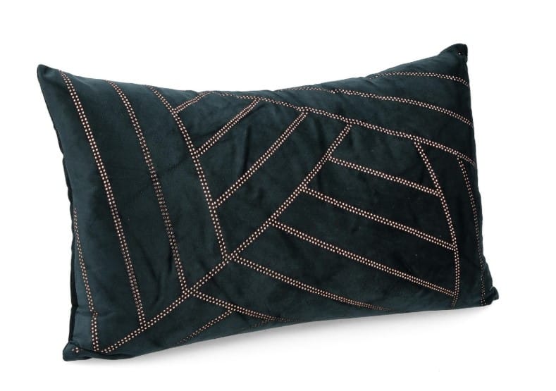 Kissen Love Grün in der Größe 50x30 cm, dekoratives weiches Sofakissen in grüner Farbe