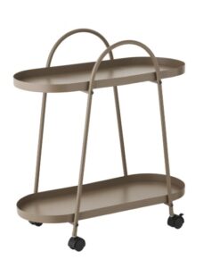 Servierwagen Empoli aus Holz mit praktischem Design und Rollen für einfache Mobilität