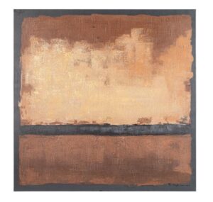 Gemälde BANDY 503 in Braun und Schwarz, quadratisch 140x140 cm, modernes Wandbild