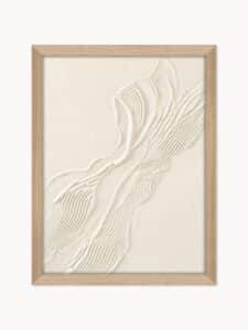 Handbemalte gerahmte Leinwand Heritage mit detailreichem Vintage-Design und hochwertiger Kunstfertigkeit