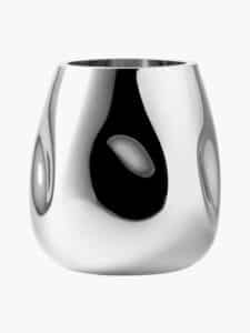 Kleine mundgeblasene Glas-Vase handgefertigt transparent dekorativ