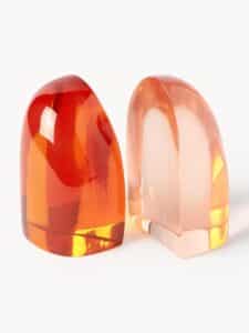 Buchstützen Celina 2er-Set aus Metall in modernem Design zur dekorativen und praktischen Bücherordnung