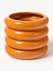 Kleiner Blumentopf Rudi aus Keramik in modernem Design ideal für Zimmerpflanzen