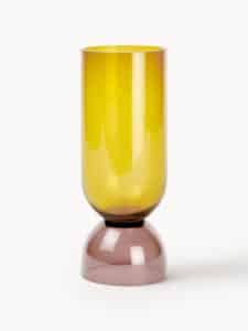 Mundgeblasene Vase und Windlicht Vasari aus hochwertigem Glas handgefertigt elegantes Design für Wohnkultur